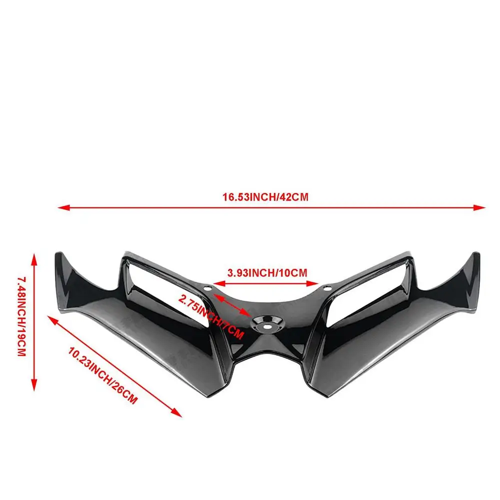 Aerodynamic Motorcycle Winglet Spoiler Kit - Enhanced Motor Accessories