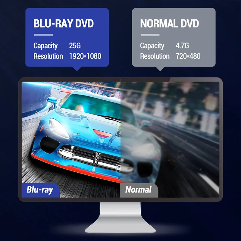 외장 블루레이 광학 드라이브, 휴대용 CD DVD + RW 플레이어 라이터, 노트북 PC 윈도우 11 10 맥용 3D BD 콤보 버너