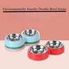 Double Pet Food Bowl Stainless Steel Drinkware Pet Drinking Food Dog Food Puppy Feeding Supplies Kitten Eat Cat Accessories