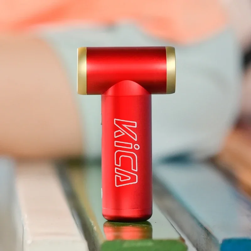 

kica Turbo Fan Second Generation Strong Wind Fan Cooling High Speed Turbo Fan Taking Photos, Fixing Makeup, Outdoor Handheld Fan
