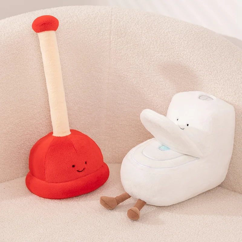 실물 같은 귀여운 POOP 롤 종이 변기 청소기, 변기 봉제 장난감, 재미있는 인형, 친구 보내기, 어린이 B