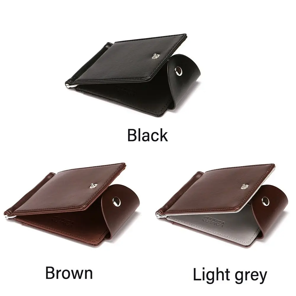 Vintage Slim Wallets Clutch Bags ID Card Holder Bifold Money Clip Men Wallet Short Leather Purses