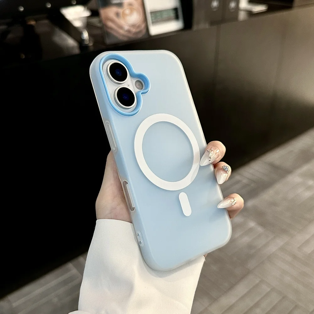 Luxury Candy Magnetic Clear 2-in-1 Phone Case Cover