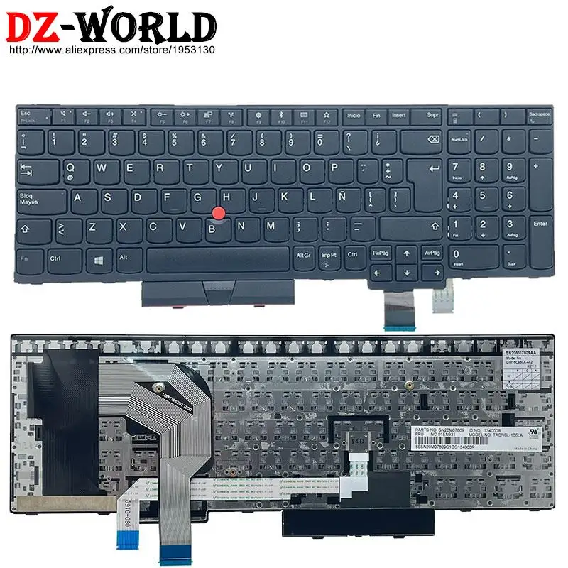 Teclado Portátil para Lenovo Thinkpad T570 P51s T580 P52s Las Reino Unido ch Sws pt si se hu es cz dk fr br Azerty nl - Imagem 6