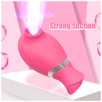 7 Speed Tongue Licking and Sucking Vibrators 50db Quiet Powerful Clitoris Stimulator Sucking Licking Vibrator for Women Sex Toys 2