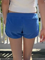 Drawstring Vintage Blue Sweatshorts Women Summer Elastic Waist Loose Boxer Short Pant Streetwear Fashion Casual Sport Shorts New - Image 6