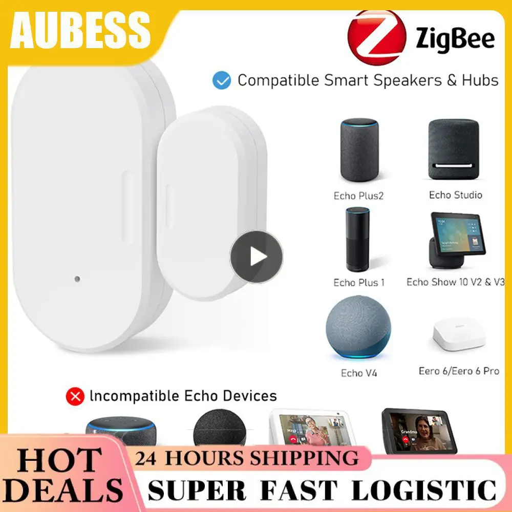 Sensore Porta Efficiente Controllo Vivavoce Con Dispositivi Alexa Echo Compatibile Con Gli Ausiliari Domestici Eleganti E Affidabili