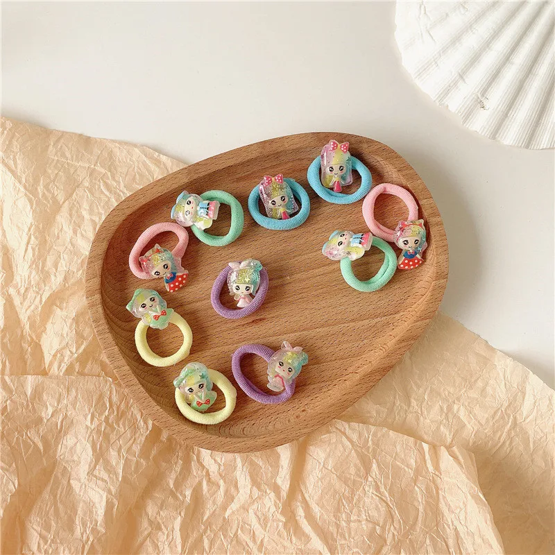 

10 шт., Детские резинки для волос, с рисунком