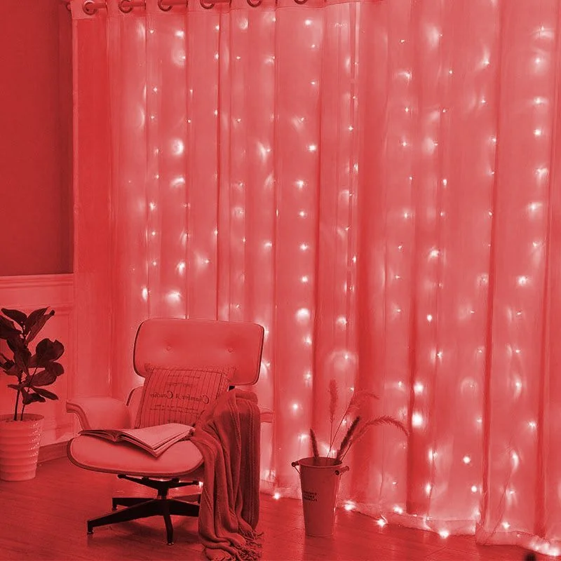 

3/4/6M LED Garland Curtain Lights 8 Modes USB Remote Control Fairy Lights String Wedding Christmas Decor for Home Festival Lamp