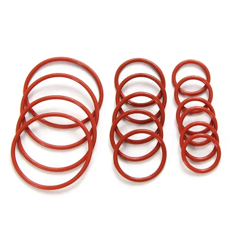 Silicone o rings 10pcs VMQ O Ring Silicone O-Ring CS 1.5/2/3/4mm Food Grade Rings OD 5-80mm Washer Gaskets Waterproof And Insulated Gasket