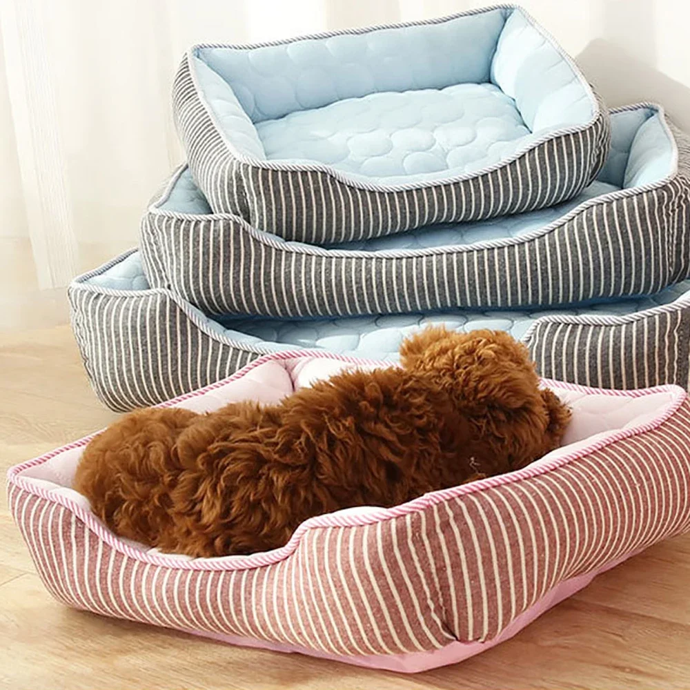 

Кровать для домашних животных, теплый домик для маленьких, средних и больших собак, мягкий коврик, кровать для кошек, спальный матрас для щенков, согревающие аксессуары