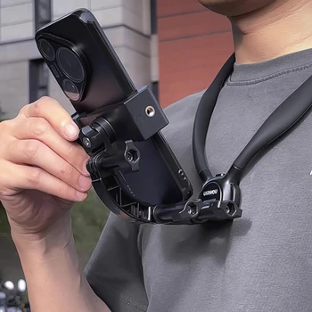 Telecamera d'azione per telefono Supporto per collo 2 in 1 per DJI Action 5Pro/6 Action Accessori per telefono con fotocamera d'azione universale