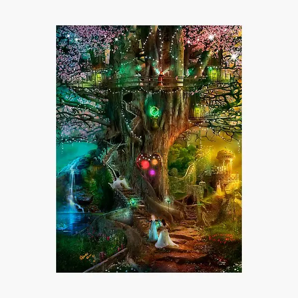 

Плакат спящего дерева ситкер для фона Декор художественный чемодан гостиная окно комната аниме наклейки мультфильм