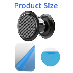 Magnetic Gym Phone Holder with Dual - Sided Super Magnets (Black)