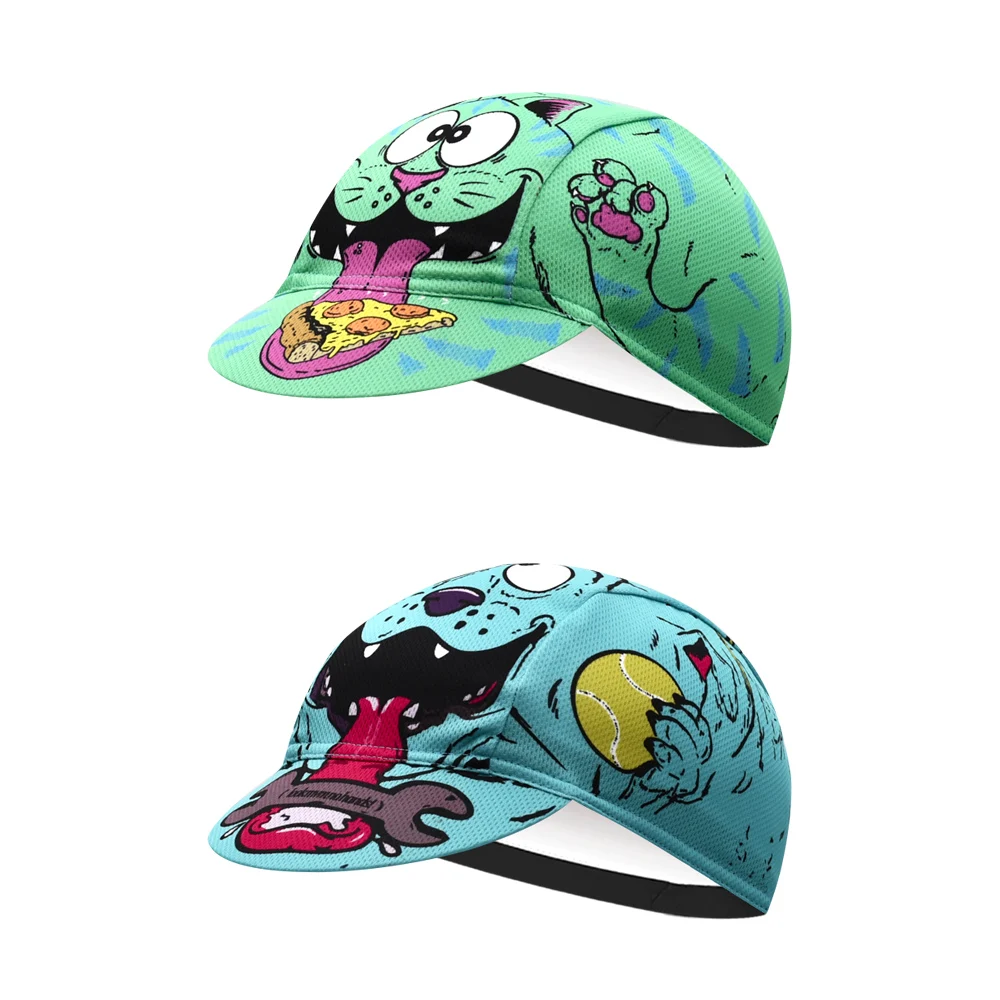 2 Styles Cat Pizza New CLassical Cycling Caps Breathable Unisex Gorra Ciclismo JIASHUO