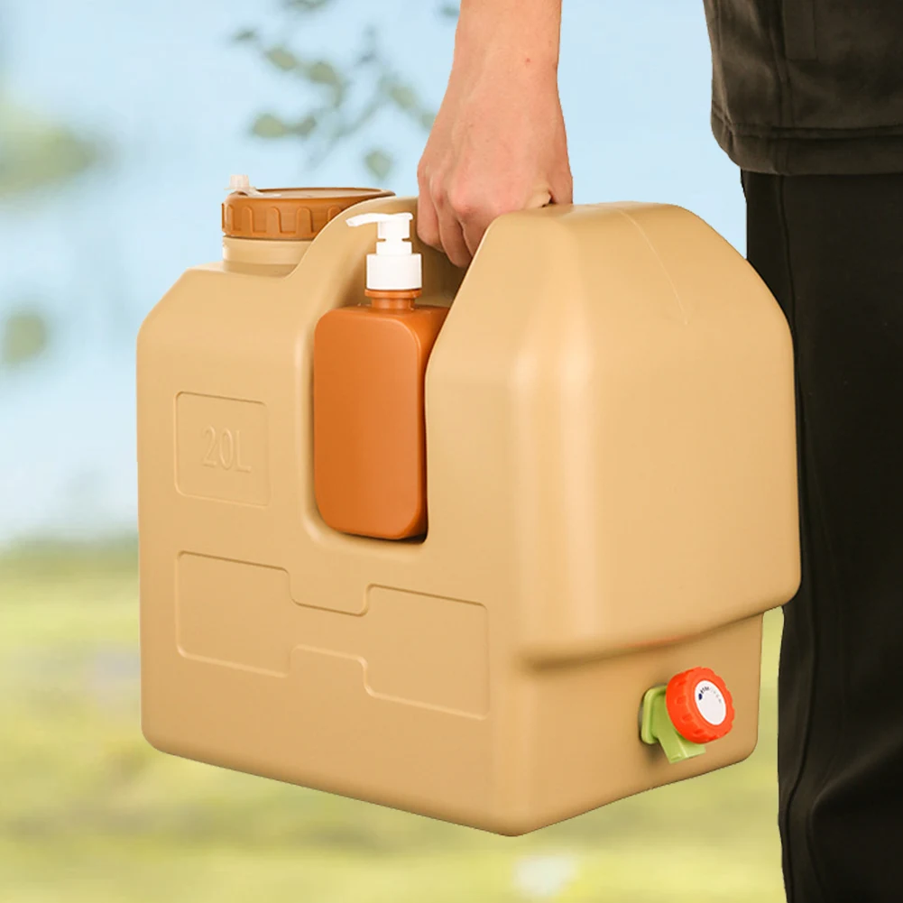 20L Water container with spigot and soap dispenser BPA Free Storage Tank For Camping Fishing Picnic Hiking
