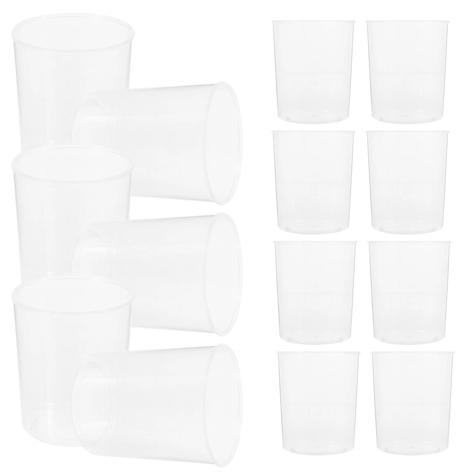 30Pcs Laboratory Measure Cup Measuring Experiment Sets Chemistry Small Experiment Sets Clear Liquid Measuring