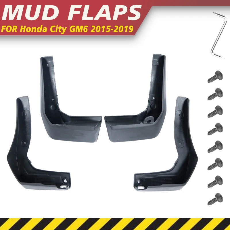 Mudguard For Honda City GM6 2015-2019 2016 2017 2018 Splash Mudflap Fender Flares Mud Flap Splash Guards Wheel Parts Accessorie