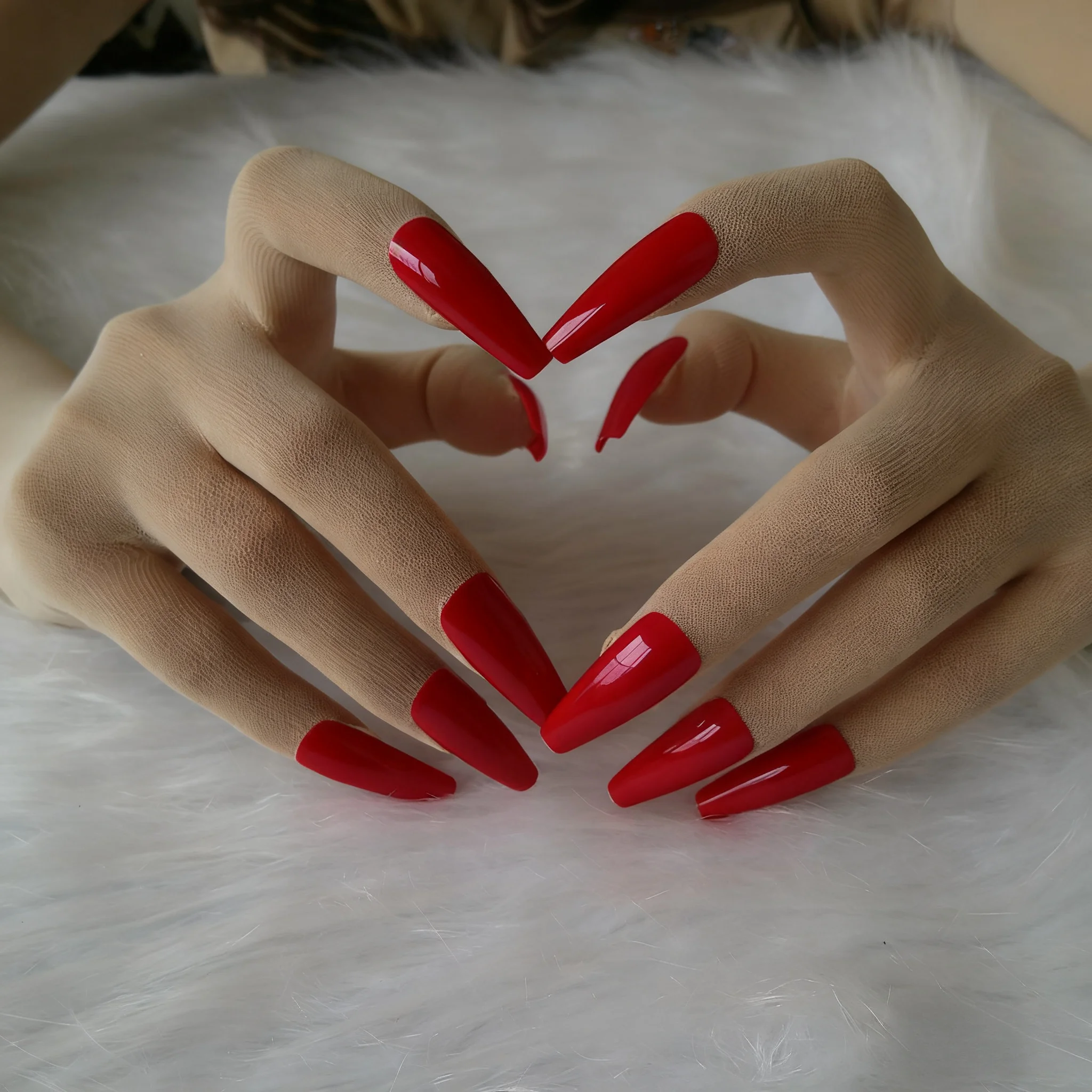 Sexy Cosplay lange Handschuhe mit Nägeln, Unisex, hochelastisch, atmungsaktiv, 5 Finger, Crossdressing-Handschuhe – Detail 7