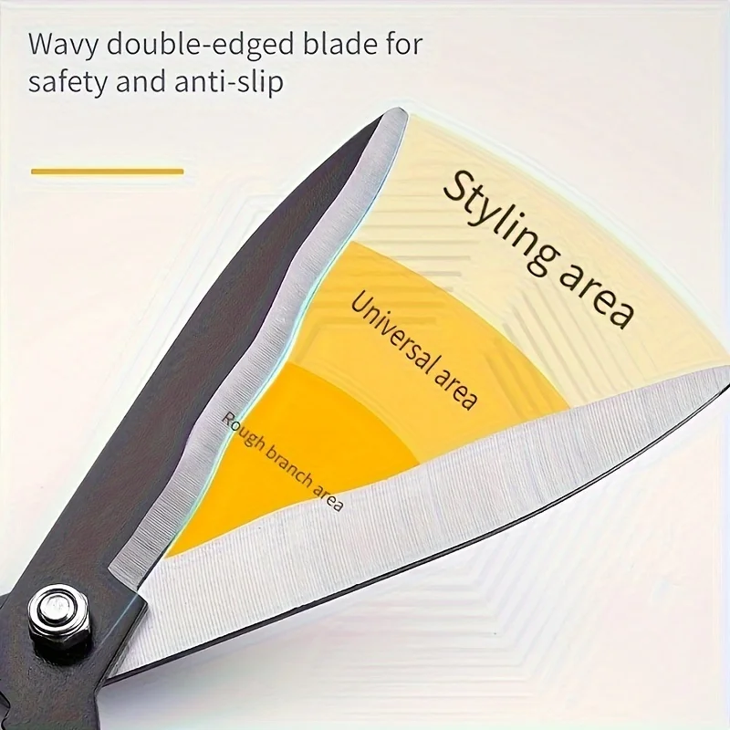 인체공학적 긴 코 정원 가위 - 합금강 블레이드, 현대적인 스타일, 배터리 필요 없음 - 주택 개조에 적합