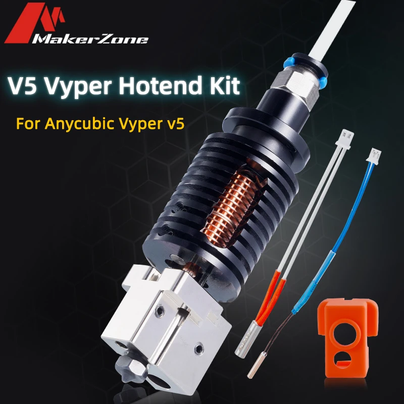 Compatible With Anycubic V5 Vyper Hotend Upgrade 3D Printer All Metal Hotends Vyper Kobra Max Parts 24V 40w D-ragon Heatblock