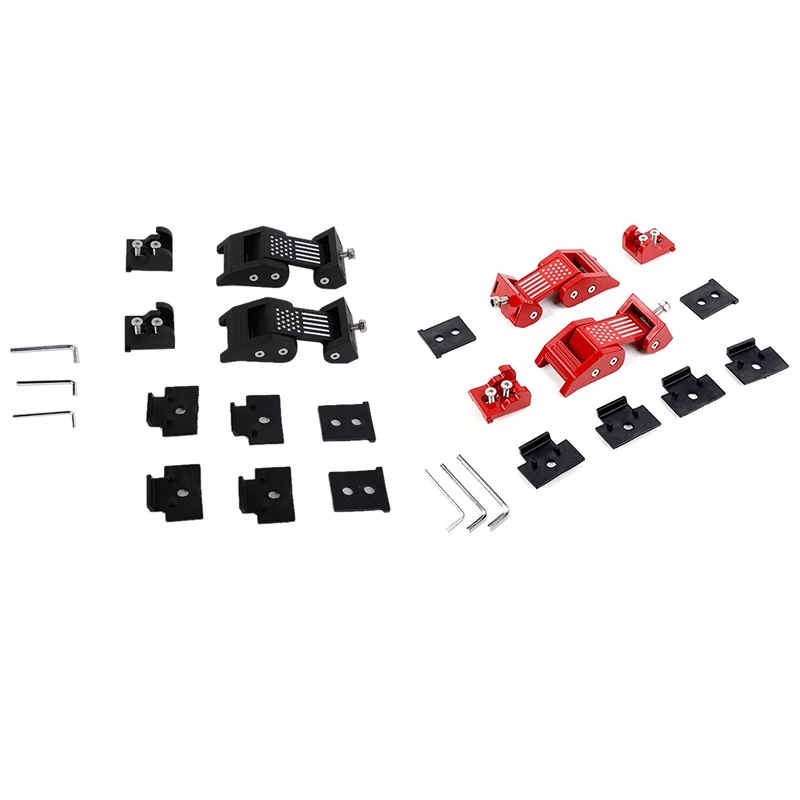 

Комплект защелки капота двигателя для Jeep Wrangler JK 2007-2017 JL JT Gladiator 2018-2022, запасные части (черный)
