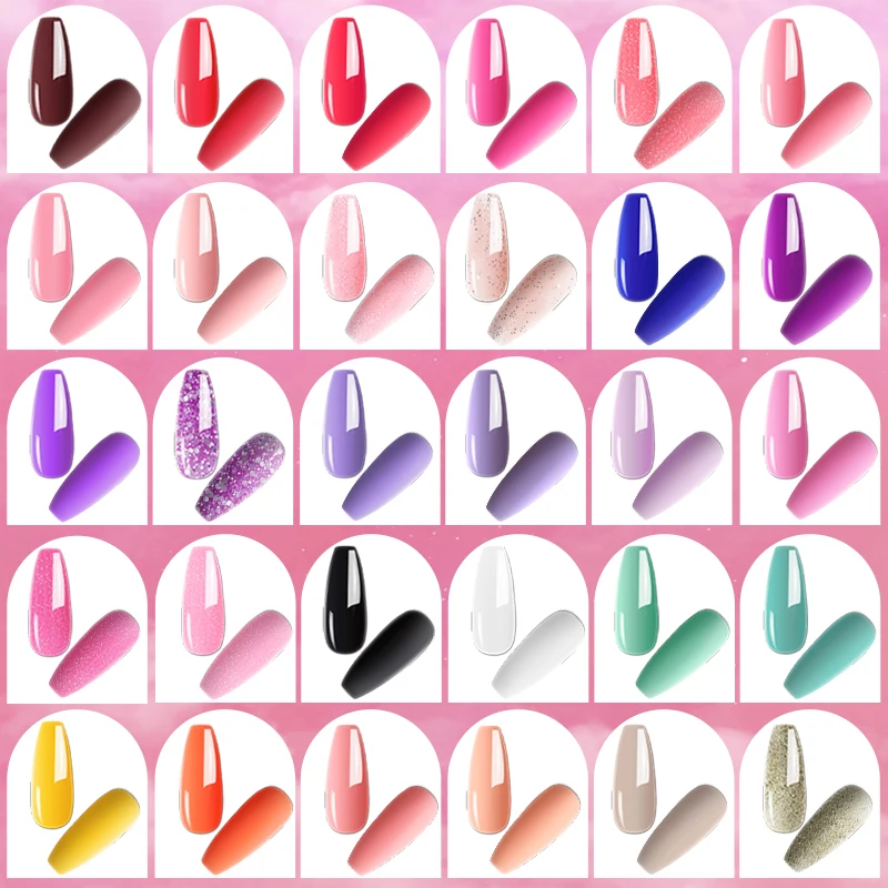 Nail Gel Polish Set Professional Acrylic Kit Nail Gel Kit With UV Nail Lamp For Nail Art Semi Permanent Varnish Gel Tools Kit 3