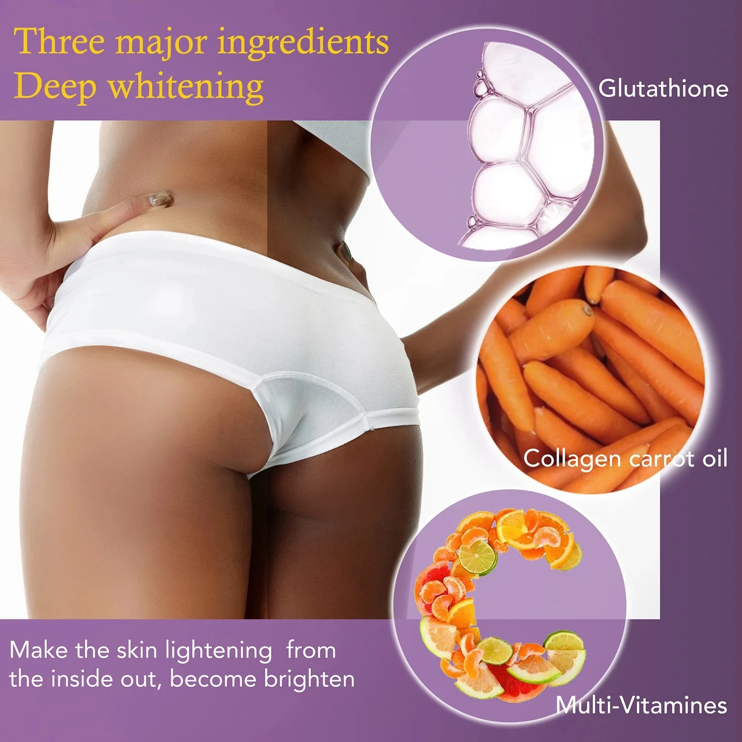 AILKE Whitening Body Lotion, For Black, Dark and Brown Skin, Moisturizing, Even Skin Tone, Reduce Pigmentation, Melanin, 500ml