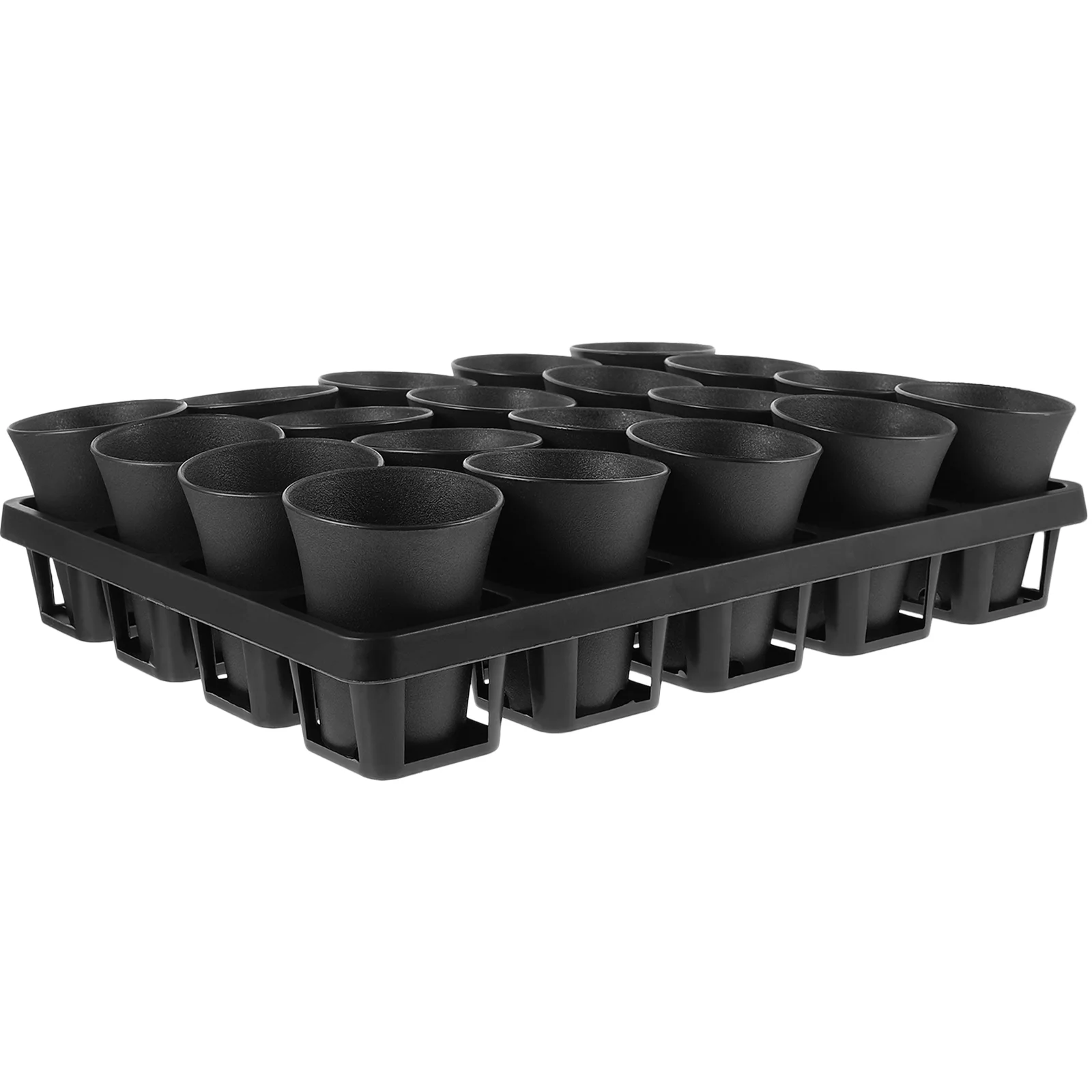 

Seedling Cups Meat Basin Organizer Basket Planter Pots for Indoor Plants Nursery with Tray