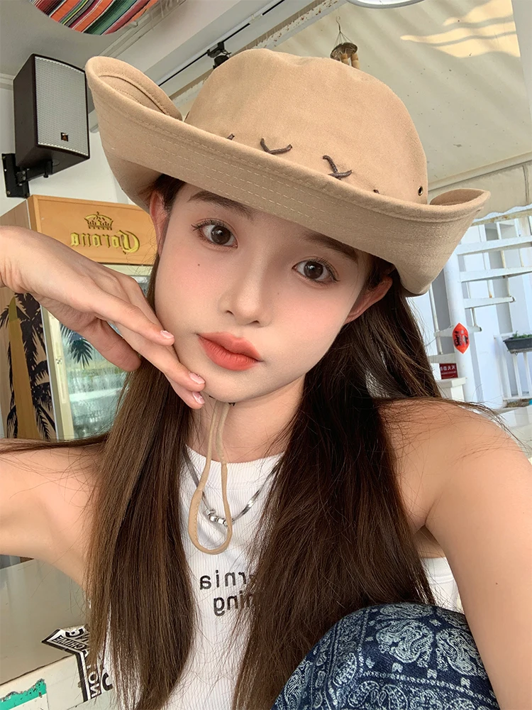 

Cowboy hat women 2023 new men's hat summer sun hat sun protection hat outdoor travel camping mountaineering hat