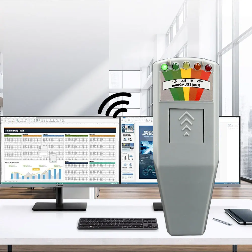 방사선 감지기 디지털 전기장력계 가우스 미터 휴대용 선량계 테스터 전자기장 방사선 측정기