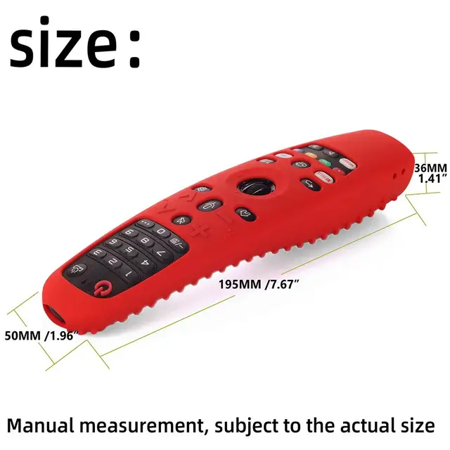 Távirányító Tok Lágy Szilikon Védő Borító Nem Csúszás-Ütésálló Lg Smart Tv An-Mr650A600 20Ga 19Ba - Image 2