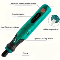 JANGKLIFE USB Cordless Rotary Tool Kit Woodworking Engraving Pen DIY For Jewelry Metal Glass Mini Wireless Drill 2
