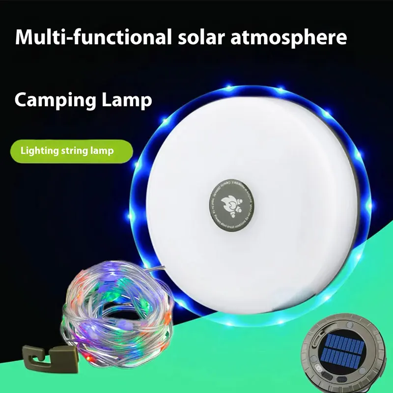 ライト・ランタン iori Solar Camping String Lamps Rechargeable 10m Light String