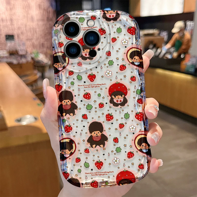 Strawberry Hat Print Phone Case by M-Monchhichis