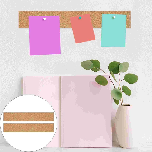 Hexagon Square Cork Board Message Board Photo Wall Adhesive Self-adhesive  Background Wall Publicity Column Cork Wall Sticker