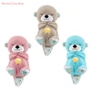 Breathing Otter Sleep and Playmate Otter Music Plush Toy Lighting Audio Soft Sound Newborn Sensory Comfort Baby Gift 1