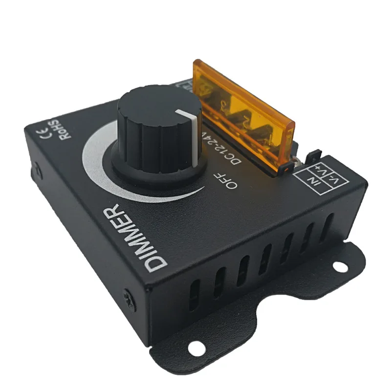 LED Strip Dimmer DC 12V-24V 30A PWM Dimming Controller For One Color Strip Light