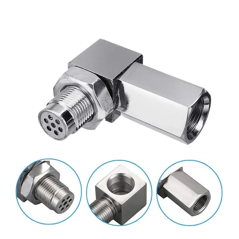 Car modification accessories 90 degree car sensor adapter connector M18 oxygen sensor car 90 degree connector 4