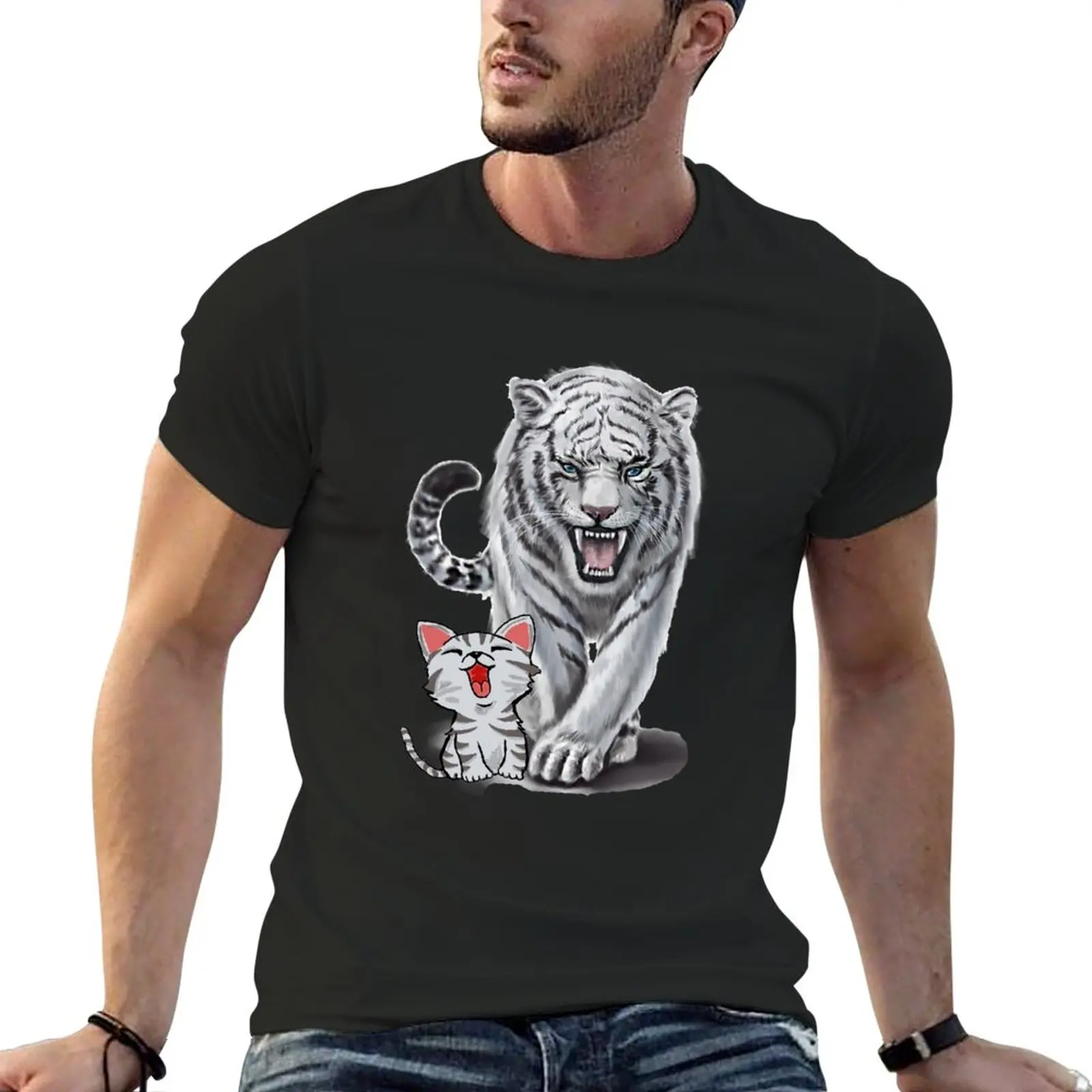 

Cat vs Tiger T-Shirt customs blacks sublime mens vintage t shirts