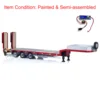 NOOXION 1/14 Metal CNC 3 Axles Gooseneck Trailers UBEC Parts for RC Tractor Trucks Cars Model Painted Toys for Boys THZH1752 4
