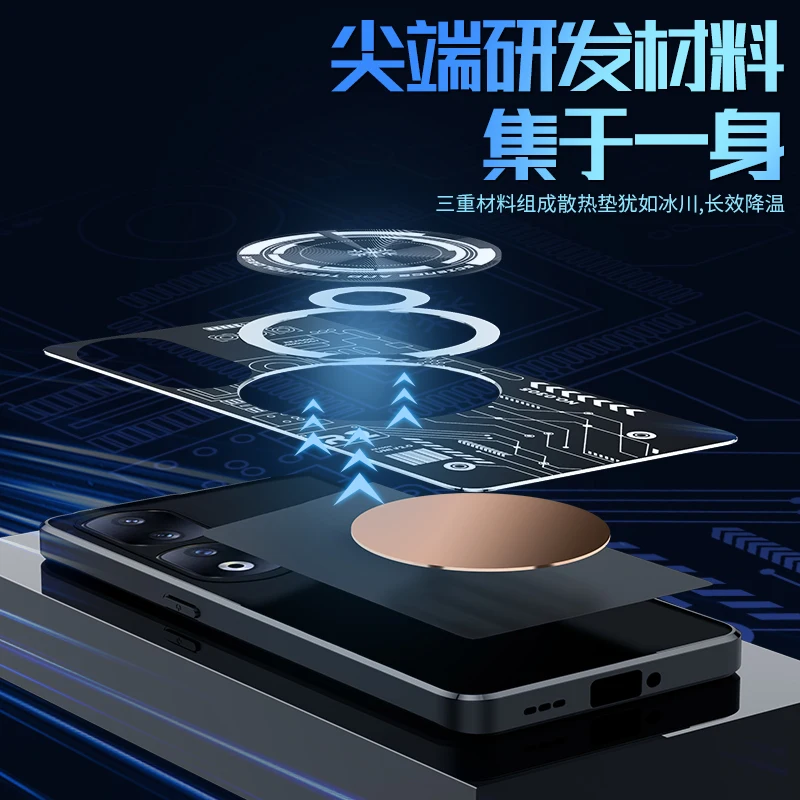 Graphene Cooling Phone Case for Honor 90 Pro Case Aluminum Alloy Heat Dissipation Red Copper Metal Cover Honor90 Pro Funda Capa