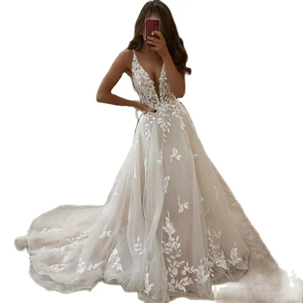 Рисунок 6 - Белое Элегантное свадебное платье А-силуэта