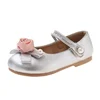 Fashion New Girls' Flat Shoes Spring Autumn Chic Children's Leather Shoes Sweet Elegant Princess Kids Party Shoes Soft Bottom 6