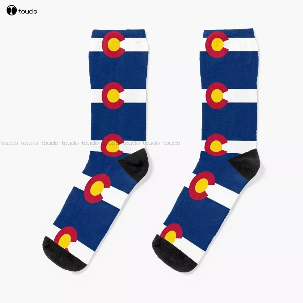 

Colorado Flag Socks Socks Personalized Custom Unisex Adult Teen Youth Socks 360° Digital Print Custom Gift Streetwear