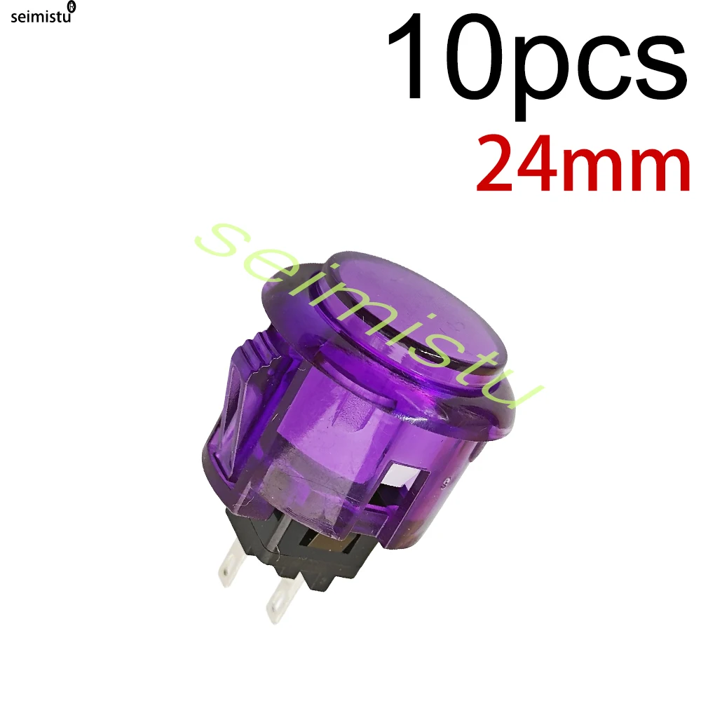 10pcs Durable Clear Push Button Set for Multicade Video Game Consoles