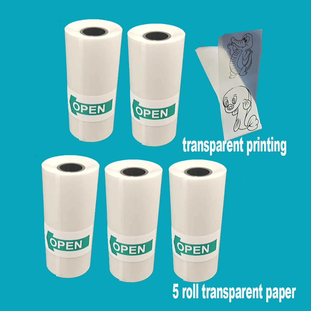 5 transparent paper