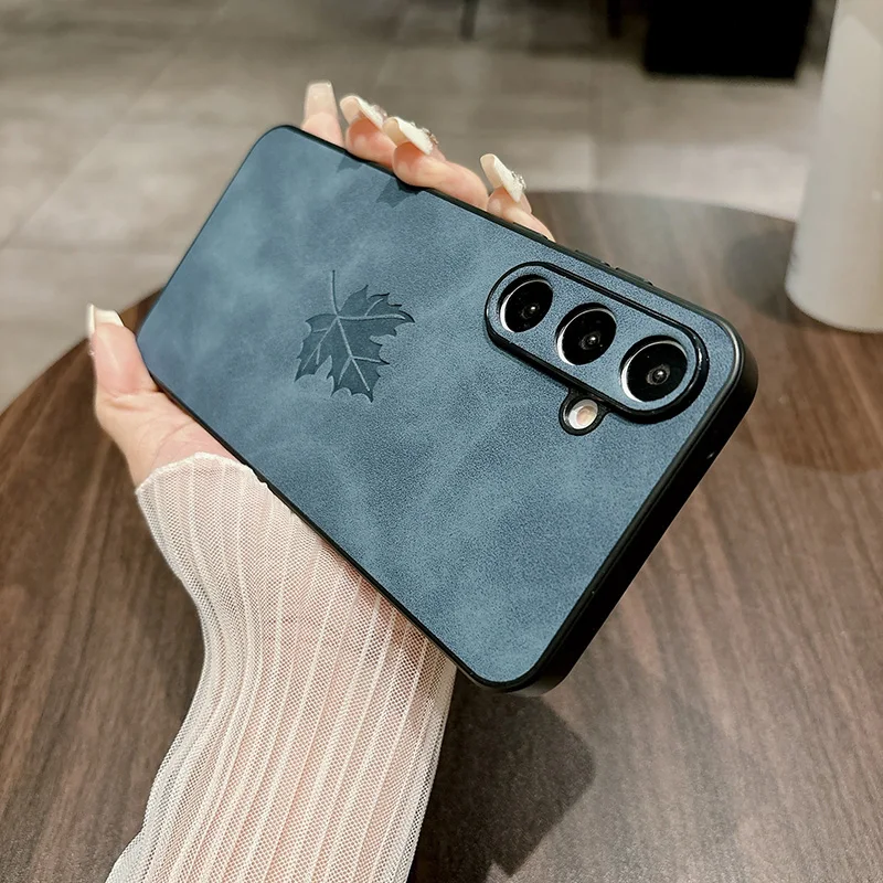 Premium Business Leather Phone Case with Soft Bumper Cover