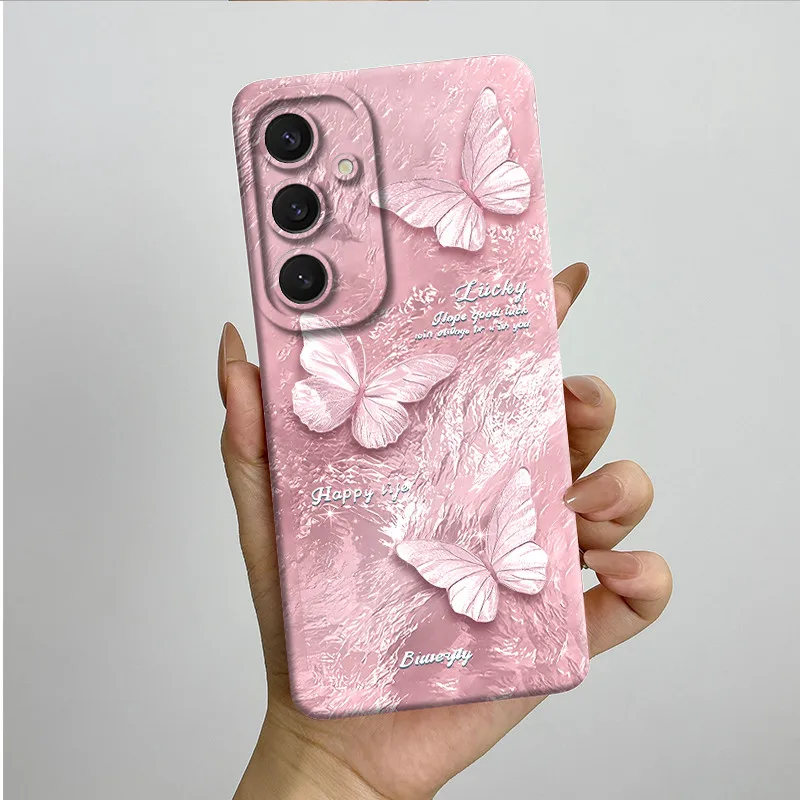 Sweet Fashion Butterfly Painted Soft Silicone Phone Case - Lovely Design Cover