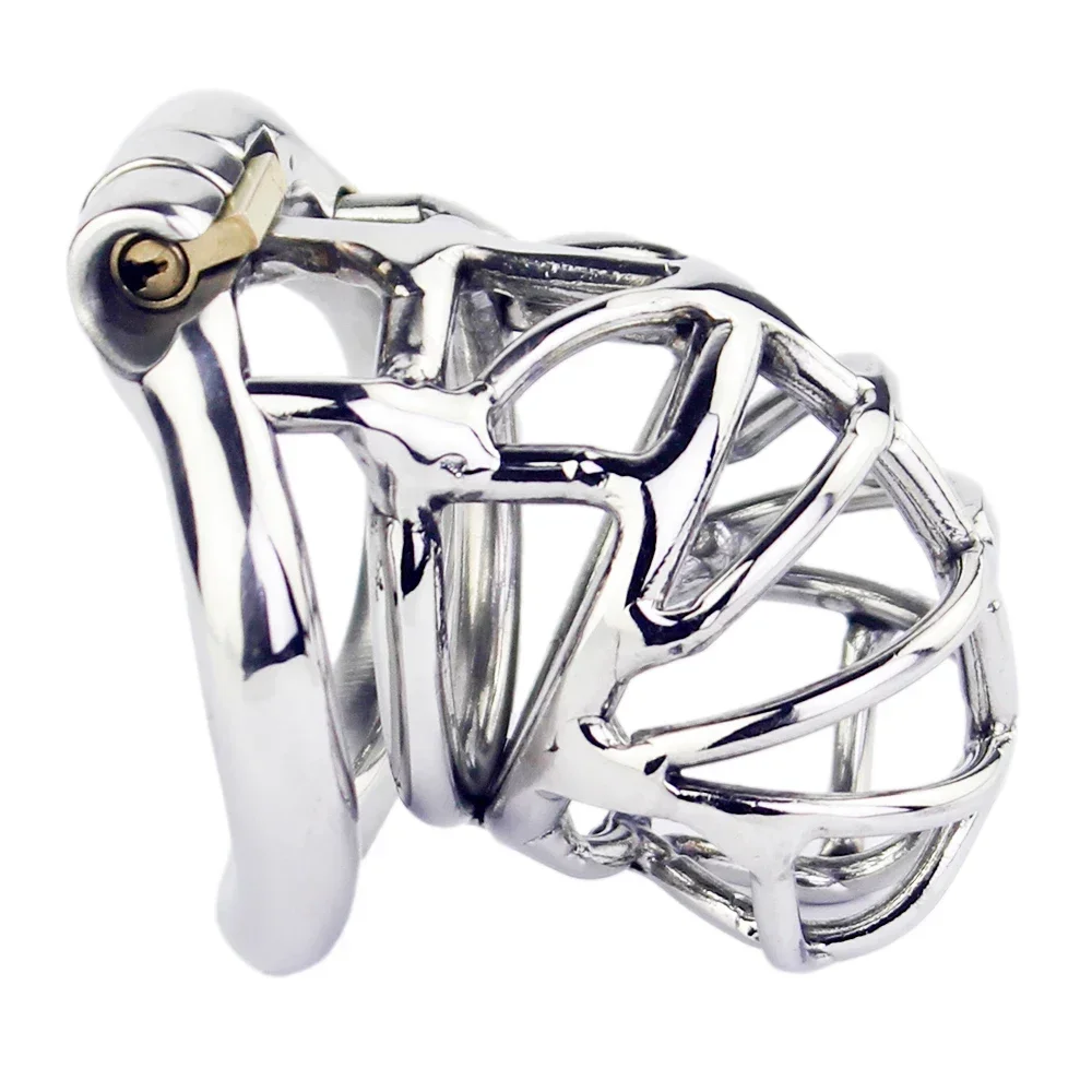 Penis Chastity Cage Chastity Lock Sex Toy Chastity Cage Accessory Penis Cock Ring Stainless Steel Stealth Lock Male Chastity Device Adult Cock Cage Curve Cock Ring Penis Lock Sex Toys Men Chastity Belt